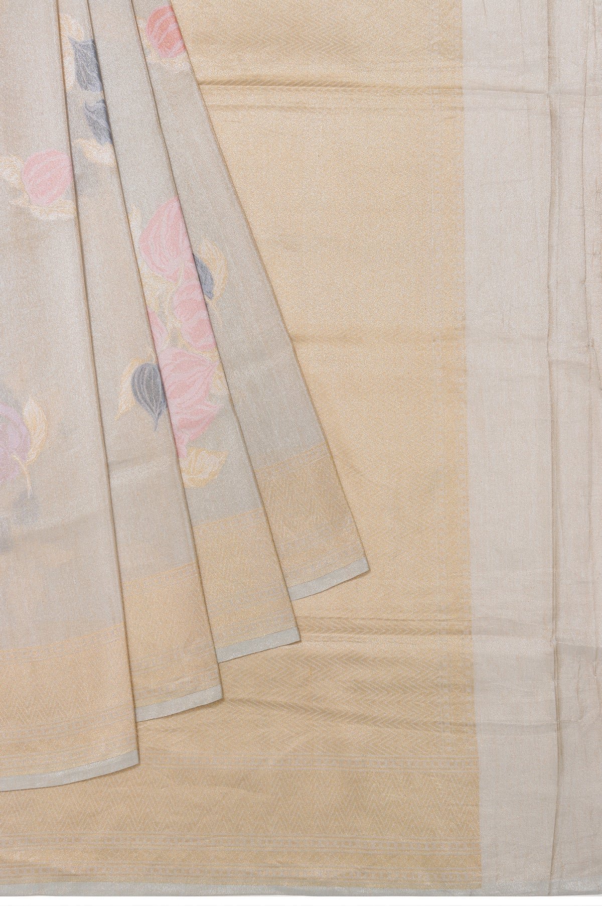 Silver Banaras Katan Tissue saree