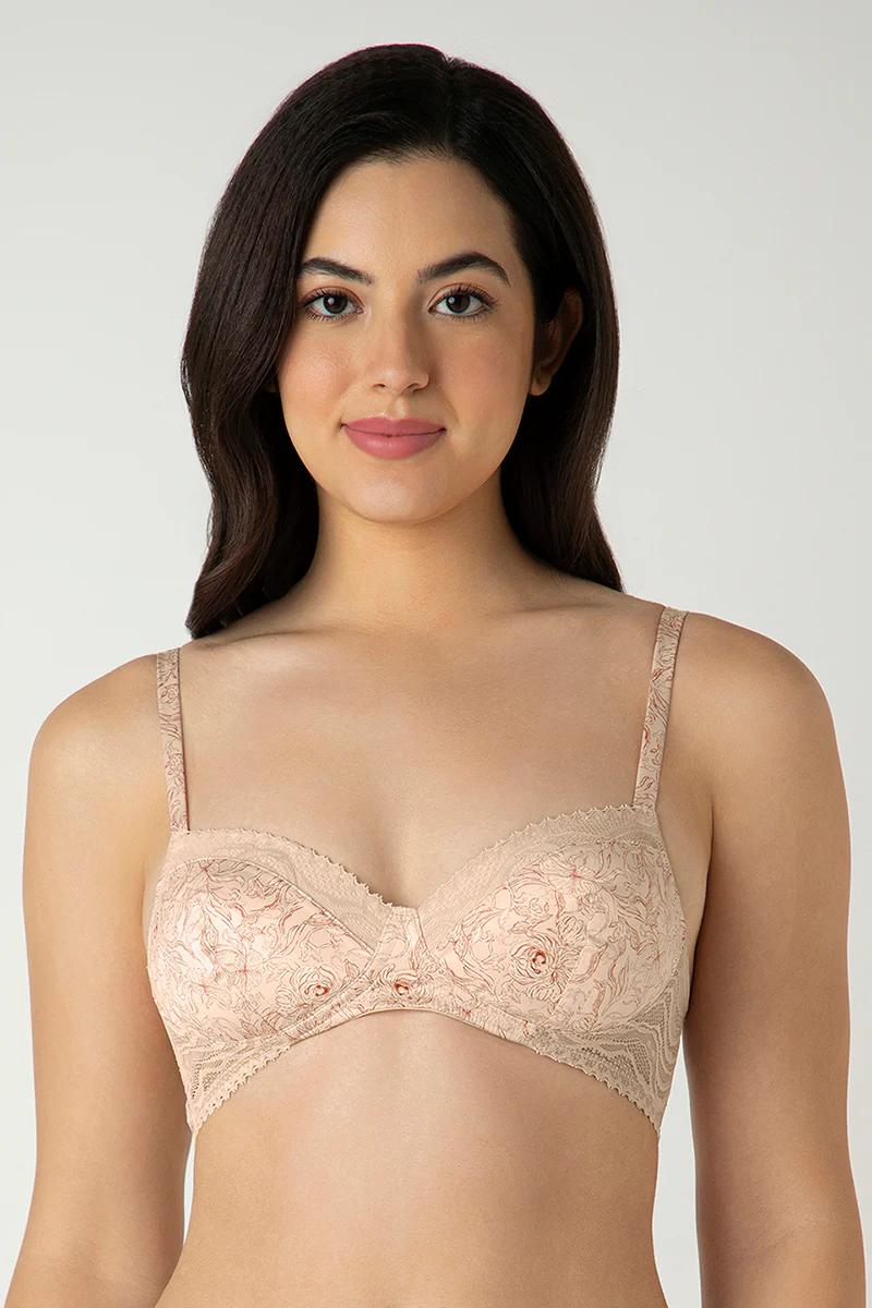 Demure Padded Non-Wired Demi Bra - Image 13