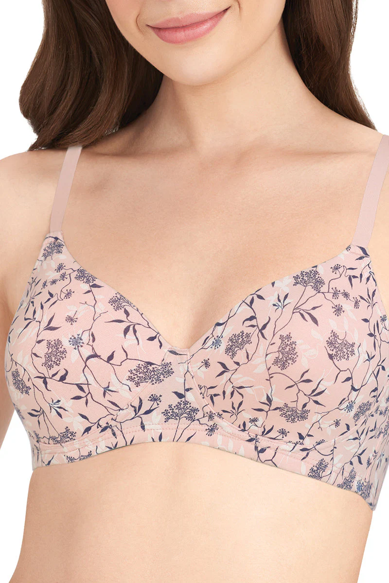 Carefree Casuals Padded Non-Wired T-Shirt Bra - Shadow Floral Pr - Image 4