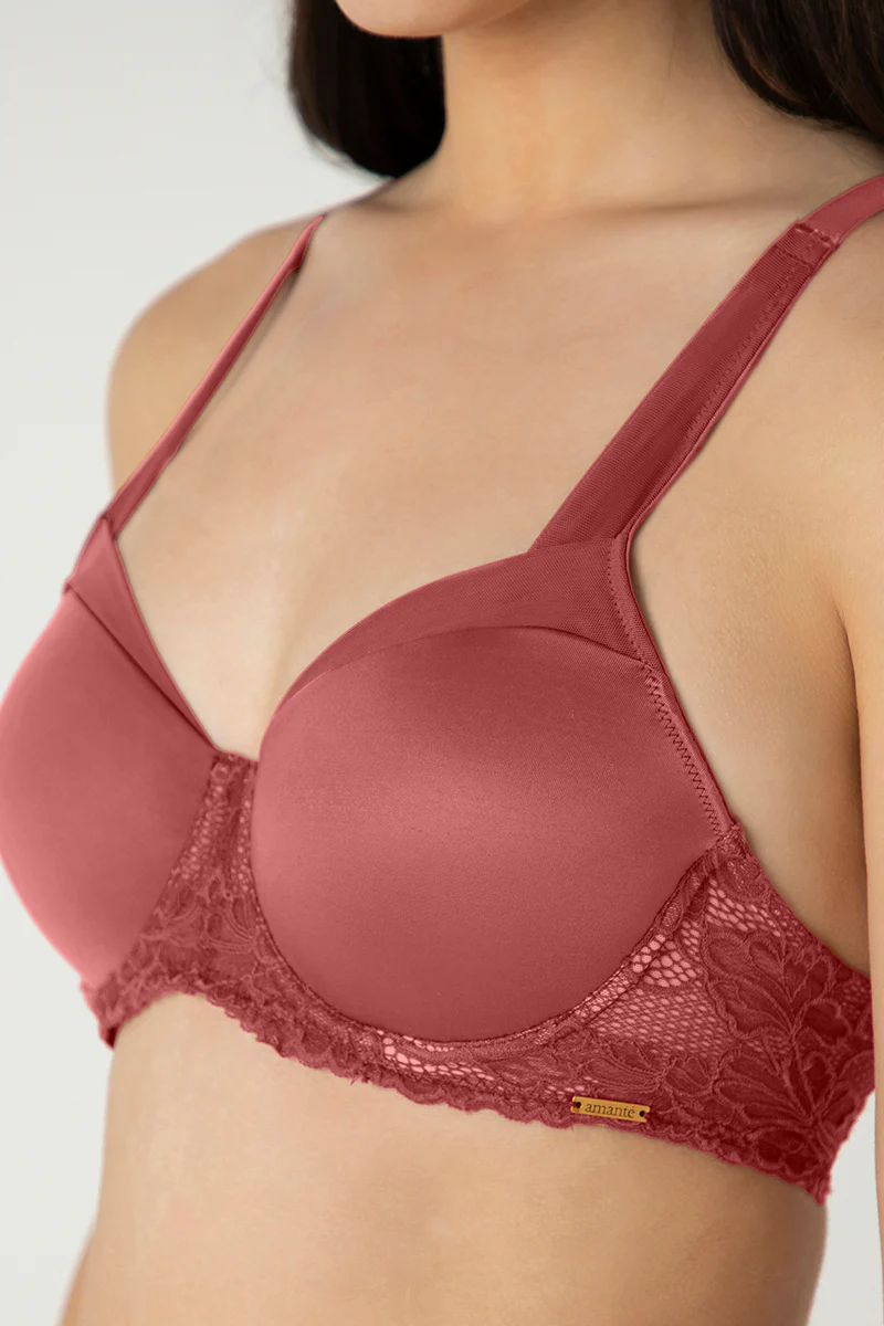 COWHIDE Glam Lace Padded Wired Balconette Bra - Image 4