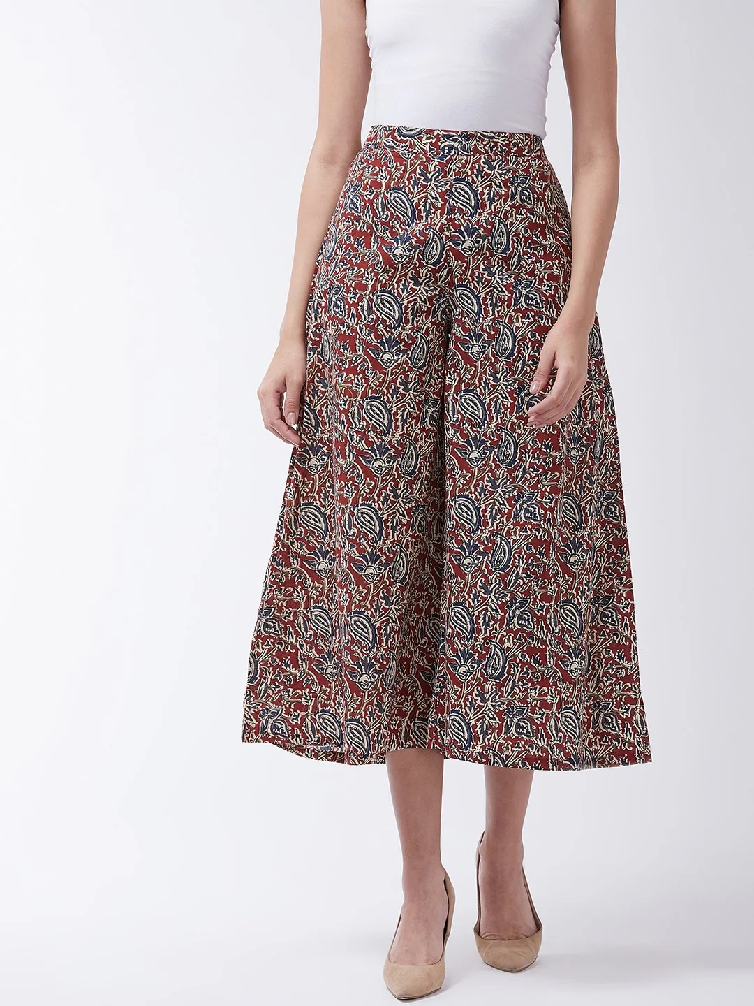 Printed Kalamkari Handloom Palazzo - Image 2