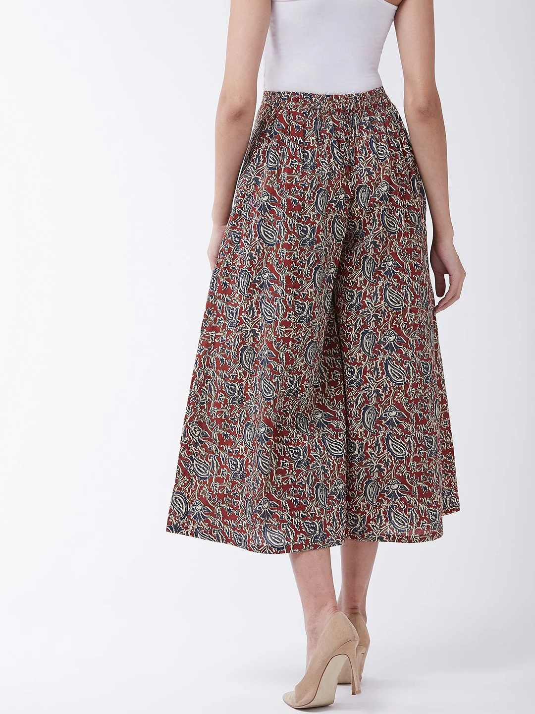 Printed Kalamkari Handloom Palazzo - Image 3