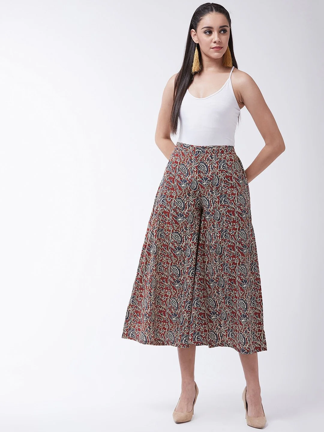 Printed Kalamkari Handloom Palazzo