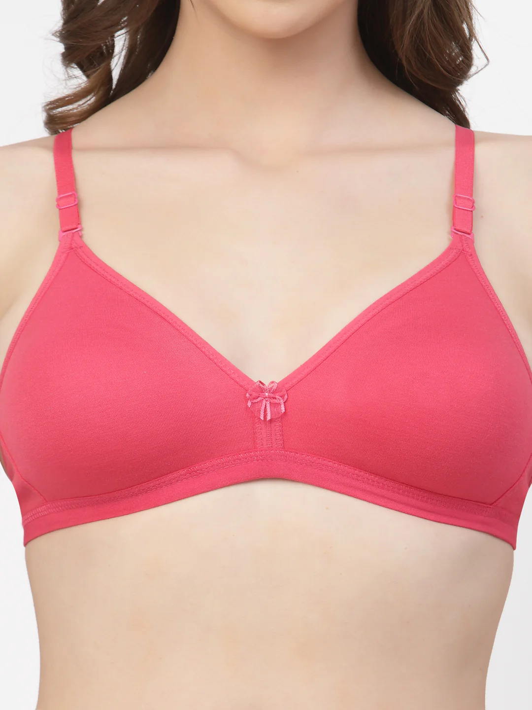 Rose Straps T-Shirt Bra Non Padded & Non-Wired Medium Coverage - Image 4