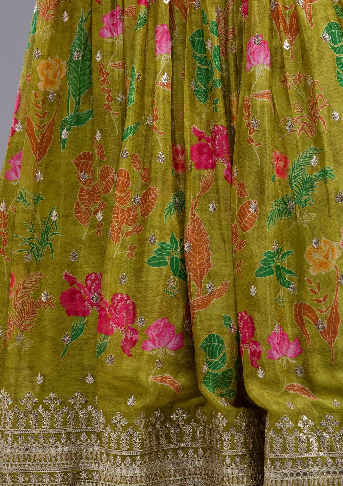 Sequins Georgette Readymade Lehenga - Image 9