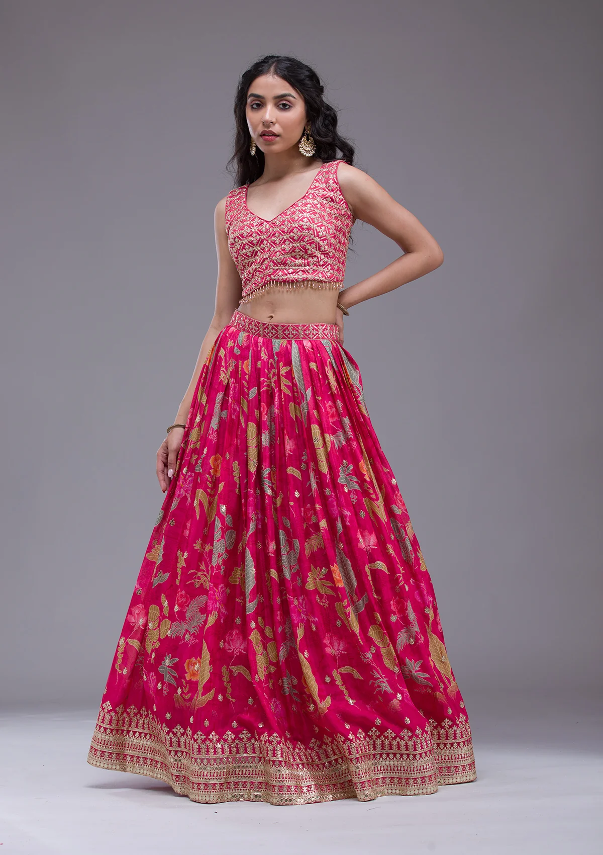 Sequins Georgette Readymade Lehenga - Image 12
