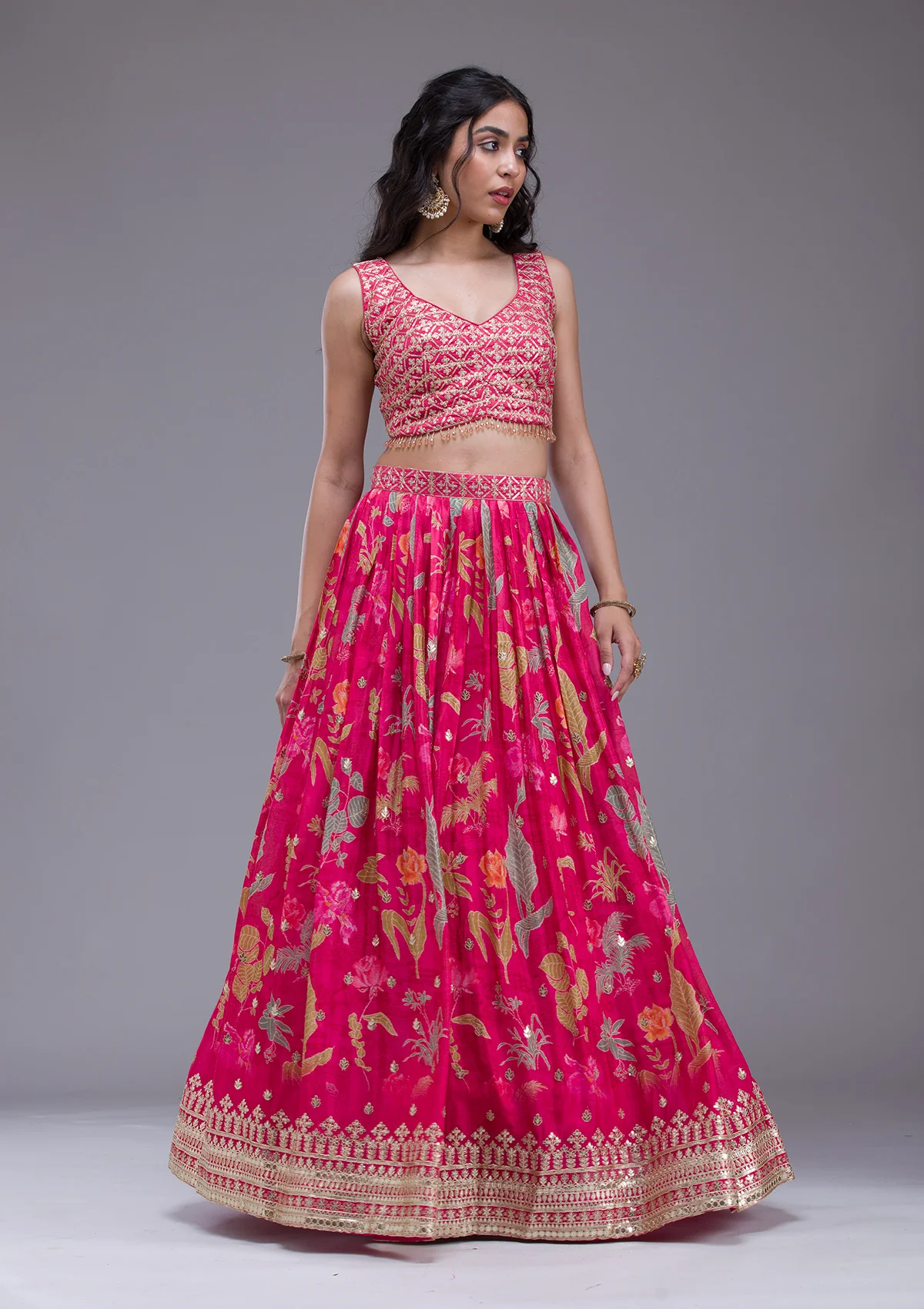 Sequins Georgette Readymade Lehenga - Image 14