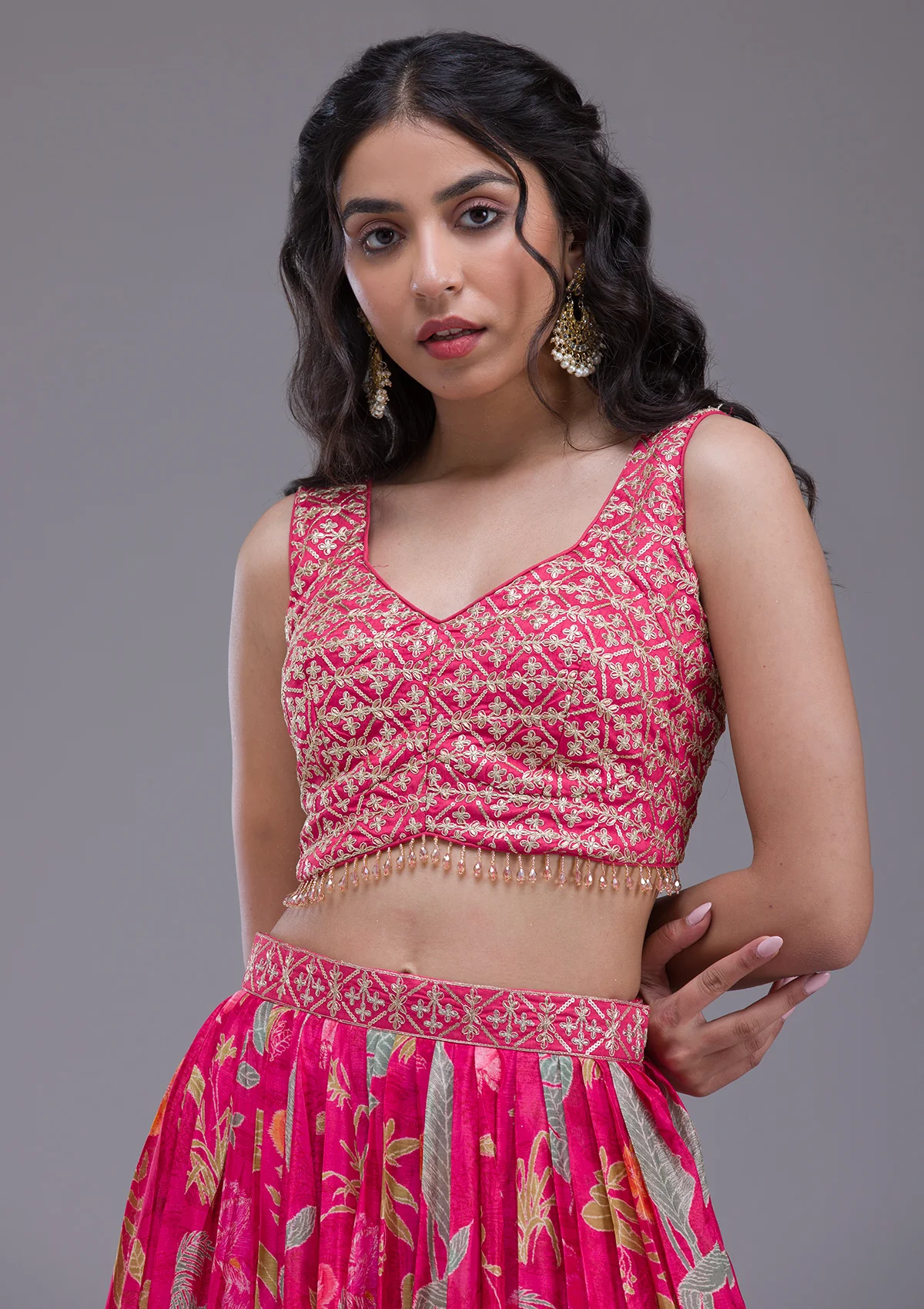 Sequins Georgette Readymade Lehenga - Image 15