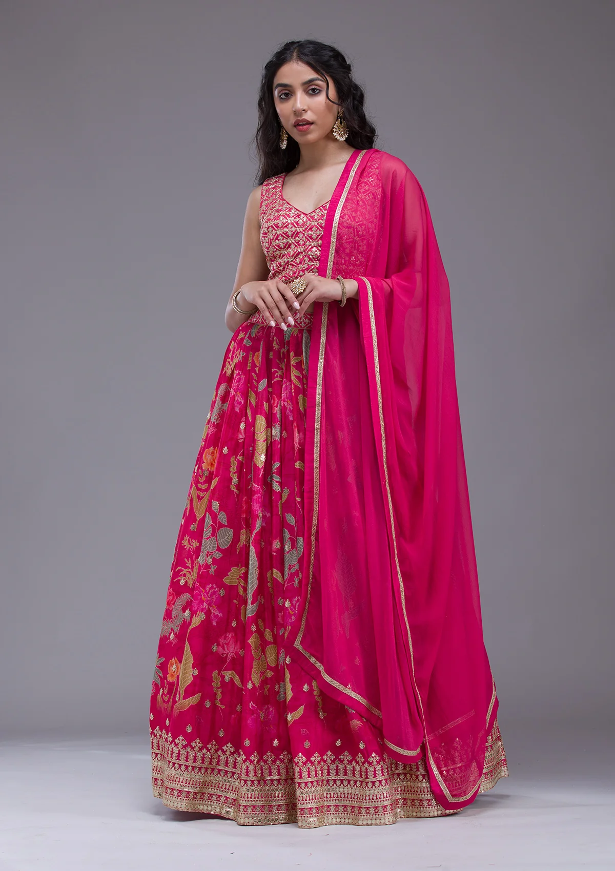 Sequins Georgette Readymade Lehenga - Image 16