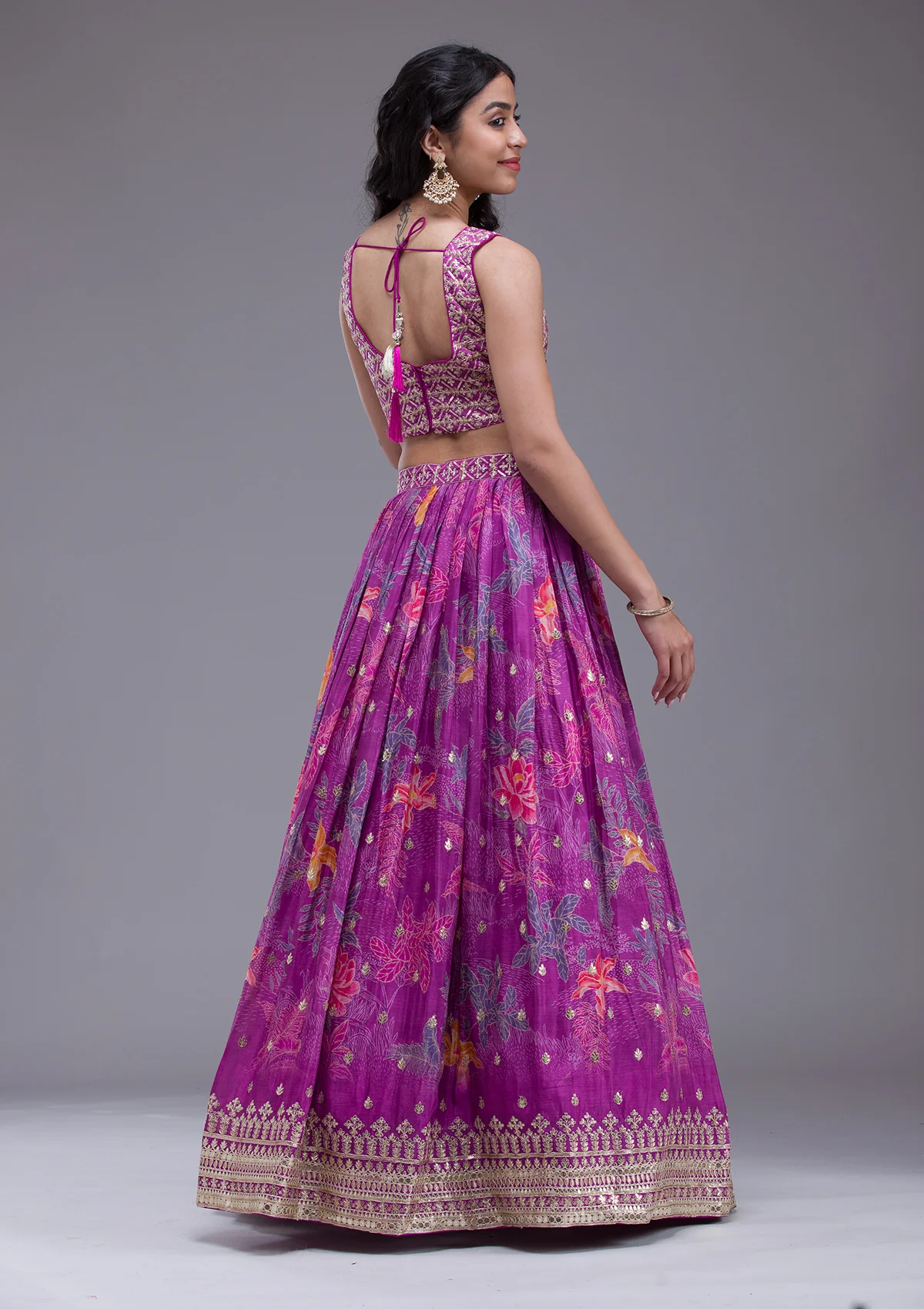 Sequins Georgette Readymade Lehenga - Image 20