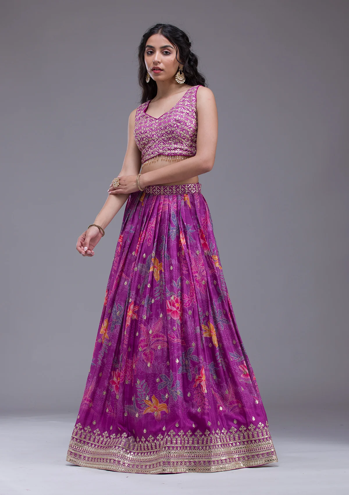 Sequins Georgette Readymade Lehenga - Image 22