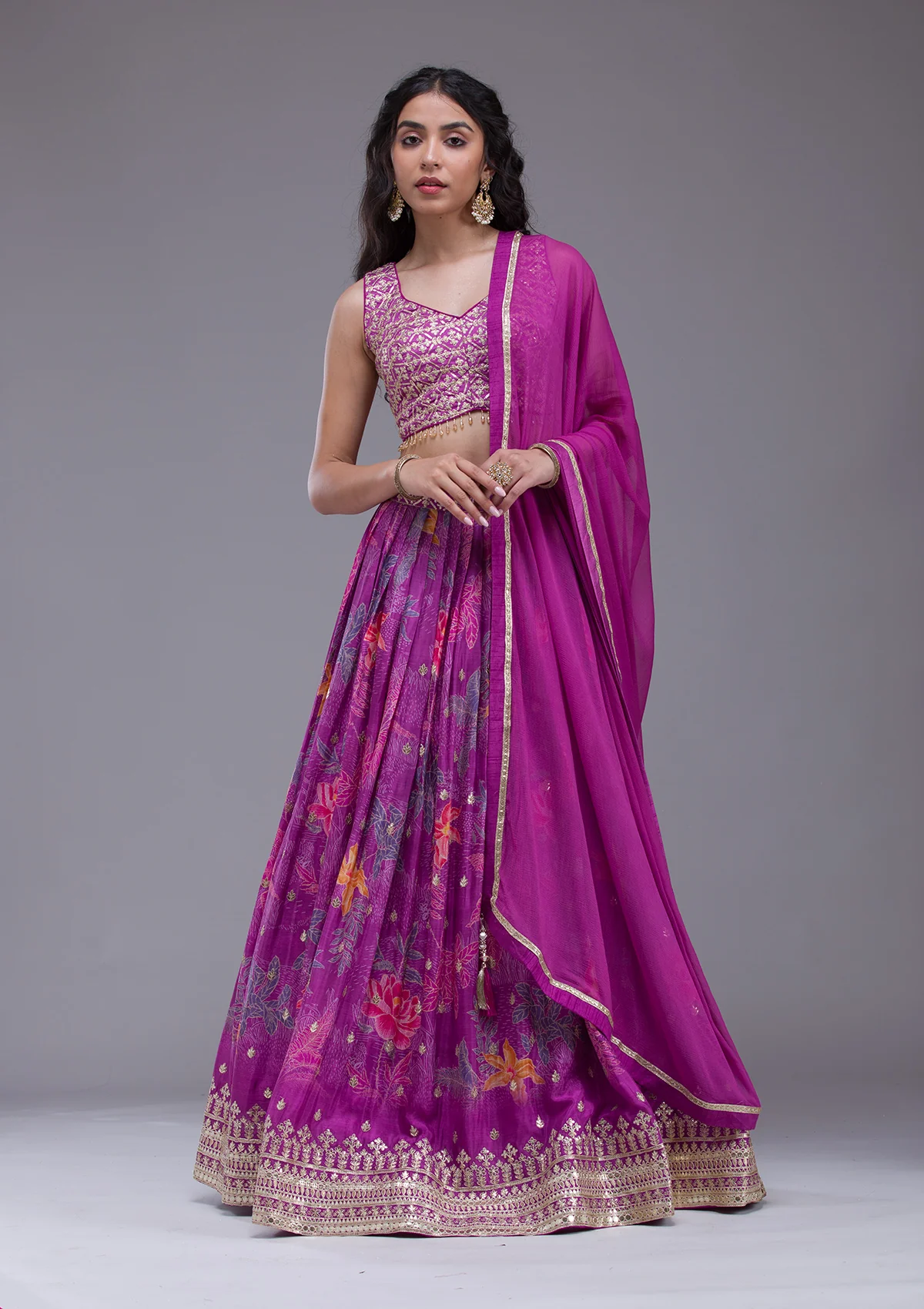 Sequins Georgette Readymade Lehenga - Image 25