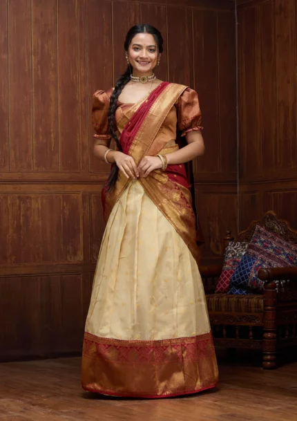 Banarasi Semi-stitched Lehenga