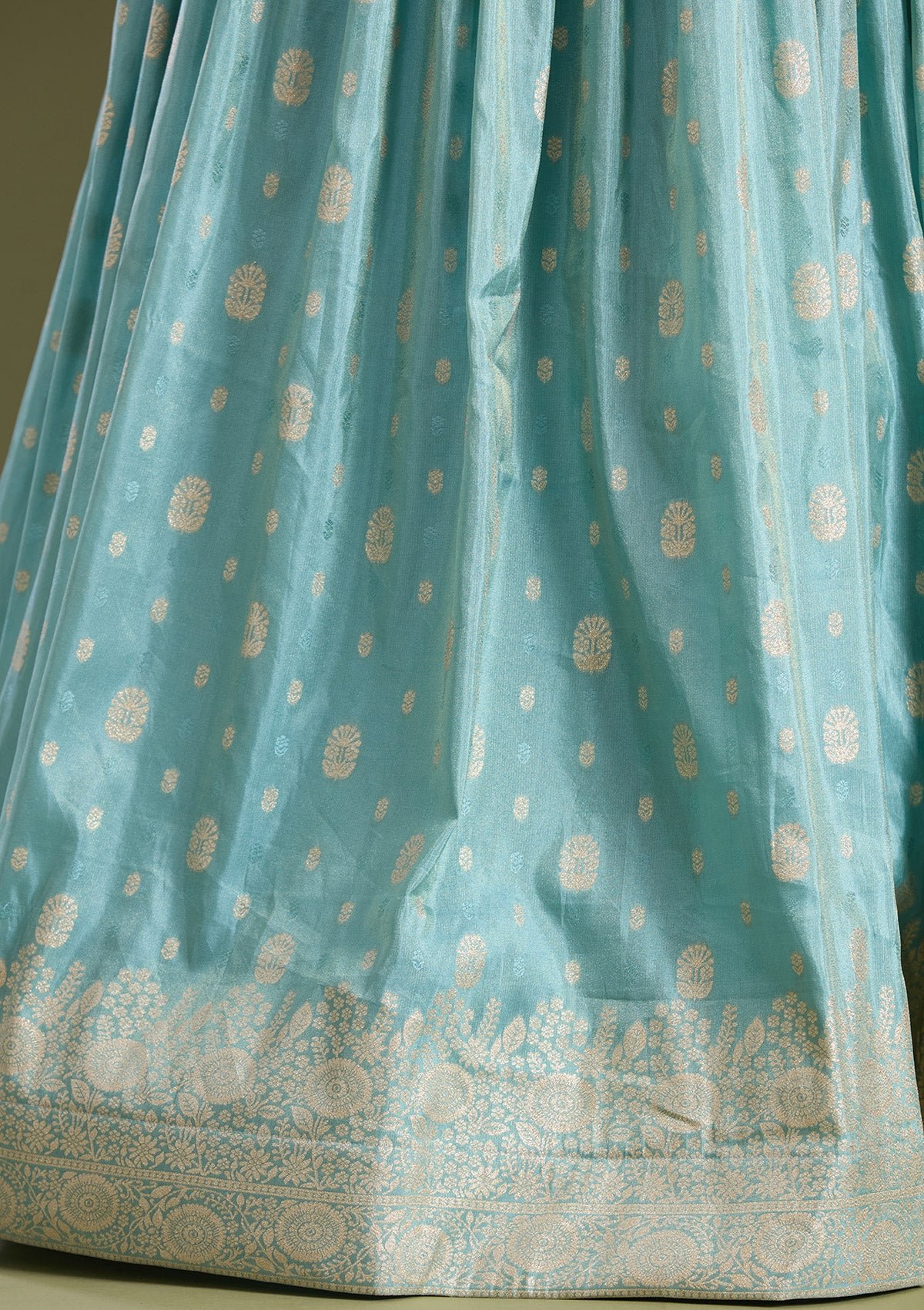 Sequins Banarasi Readymade Lehenga - Image 17