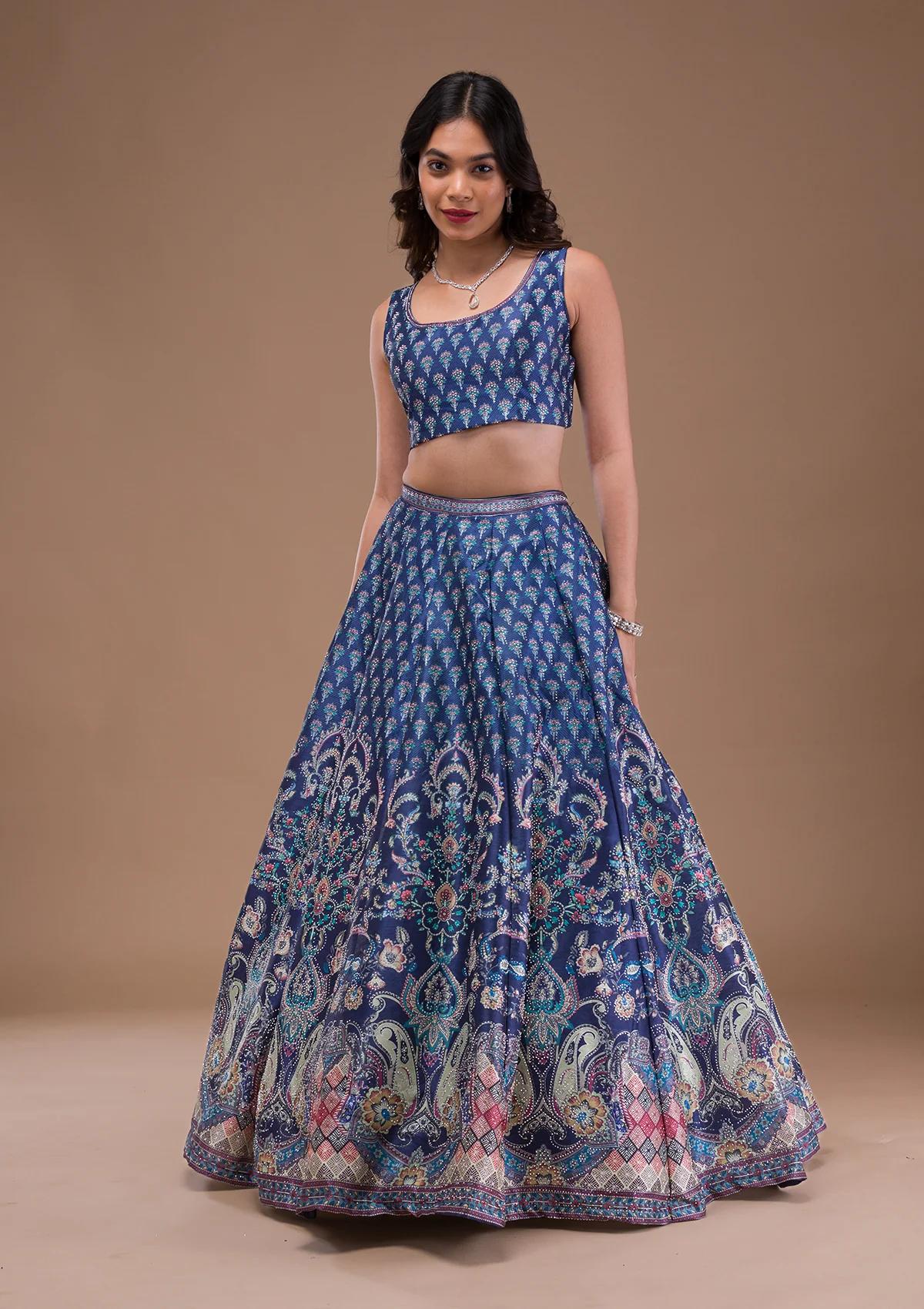 Swaroski Banarasi Readymade Lehenga Set - Image 12