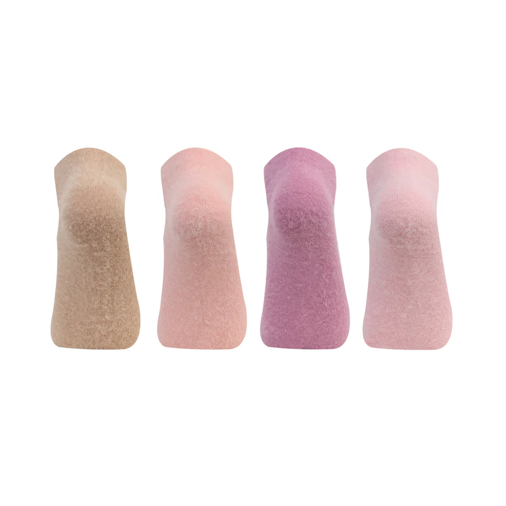 Women's Feather-Lite Fur Socks - Pack Of 4 - Image 3