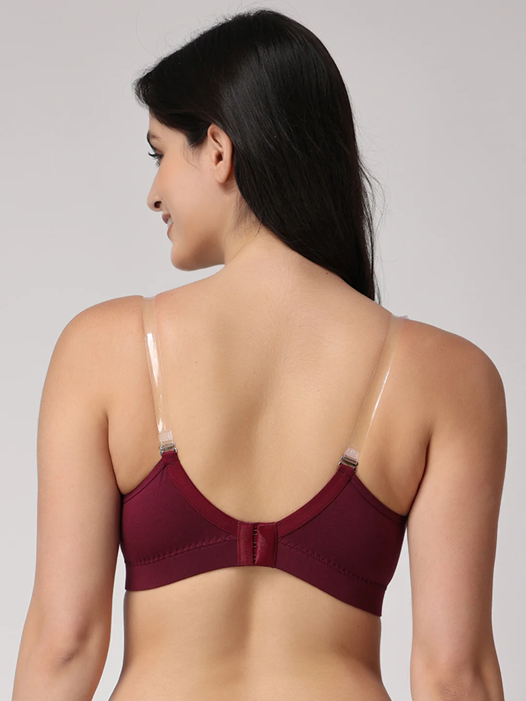 Cotton Heavily Padded Convertible-Straps T-Shirt Bra - Image 3