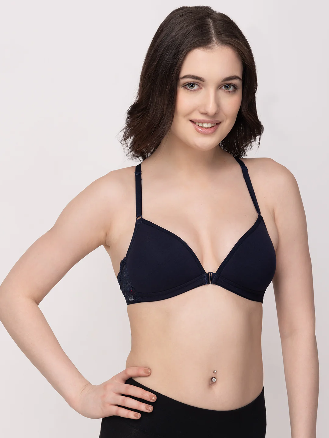 Non-Wired Lightly Padded Medium Coverage Women's Front-Open Bra - Image 8