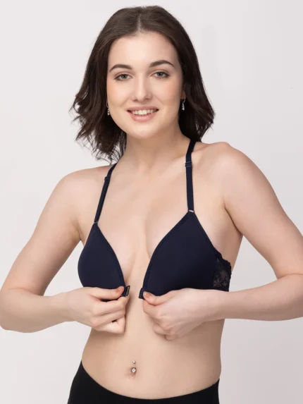 Non-Wired  Lightly Padded  Medium Coverage Women's Front-Open Bra