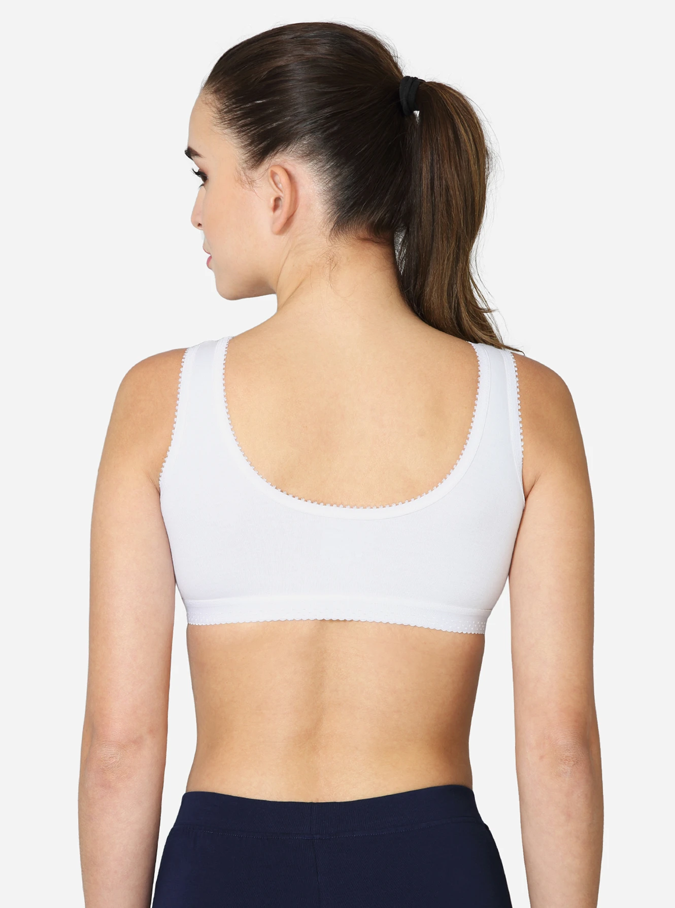 Double layered darted front panel high coverage slip on bra - Image 12