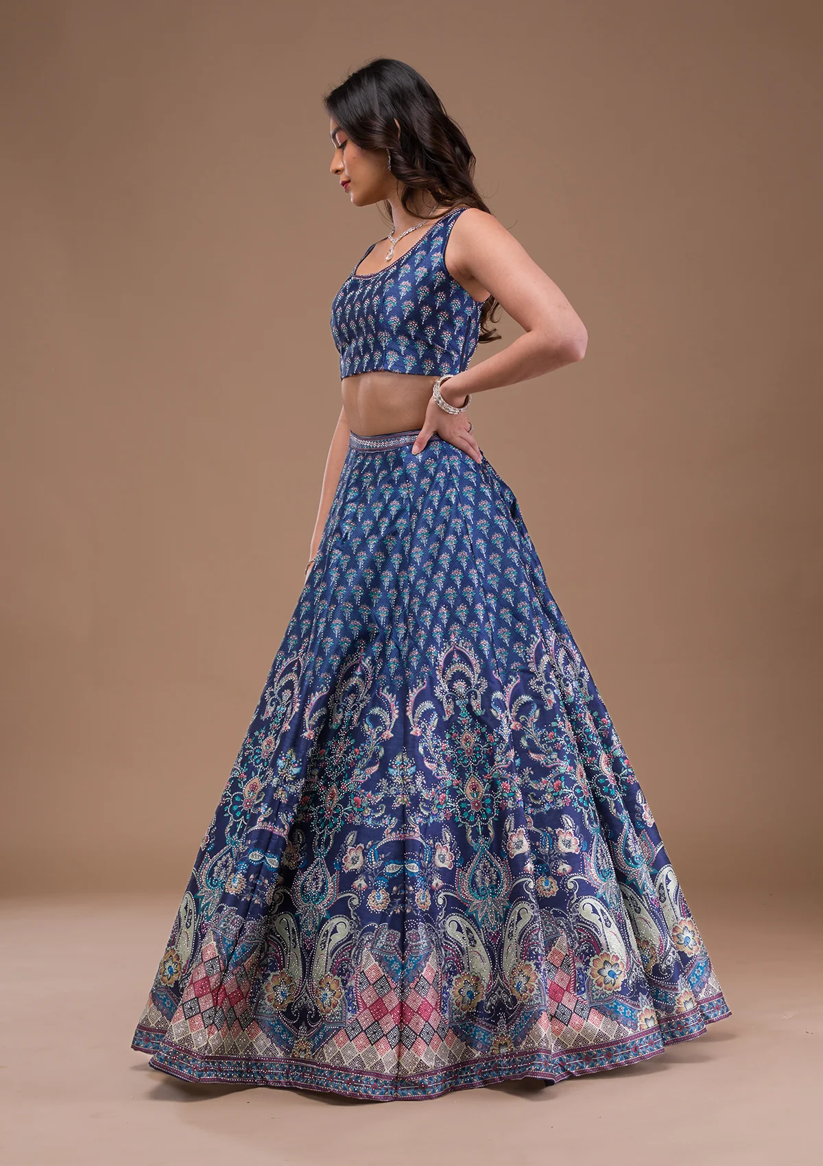 Swaroski Banarasi Readymade Lehenga Set - Image 14