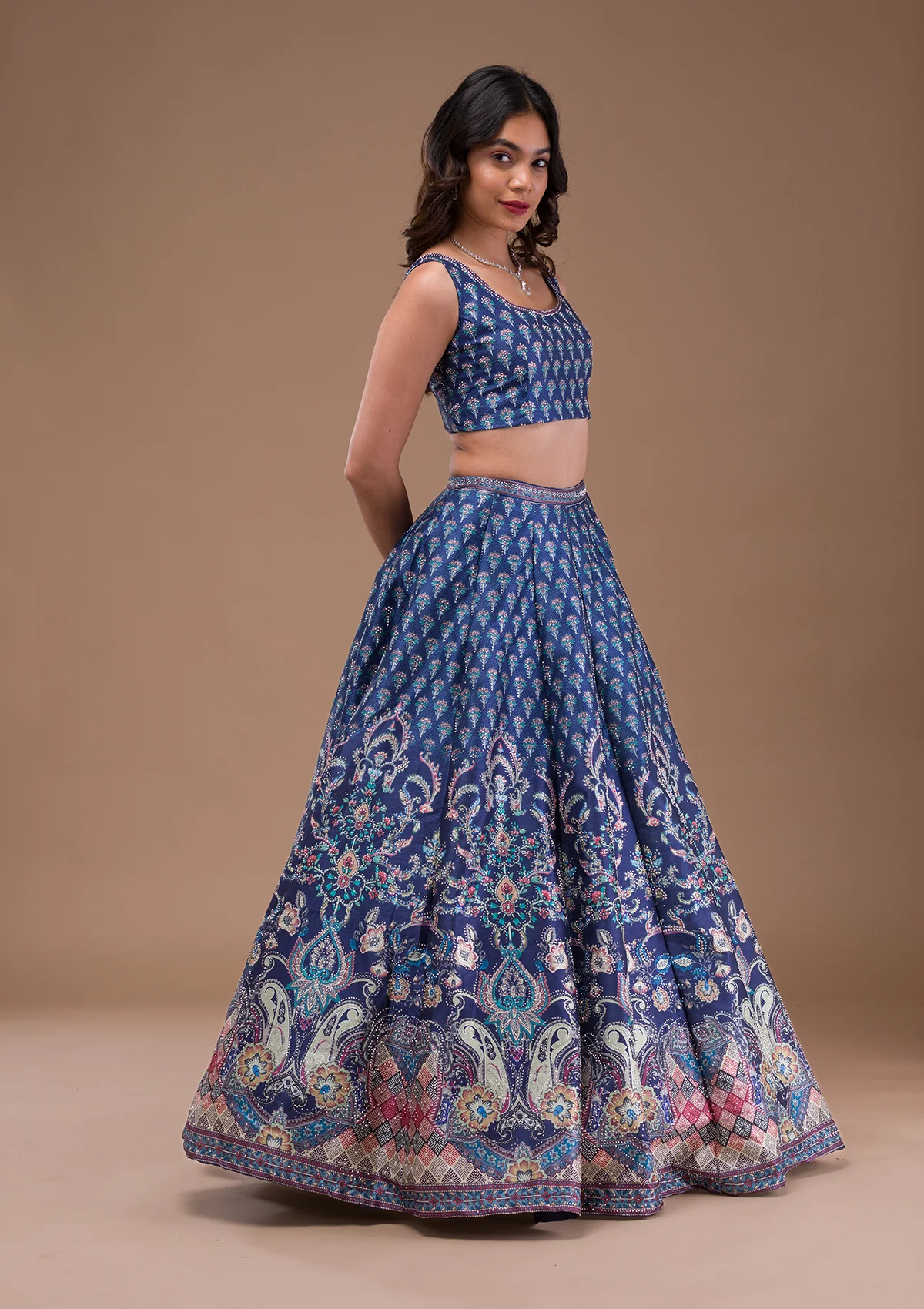 Swaroski Banarasi Readymade Lehenga Set - Image 15