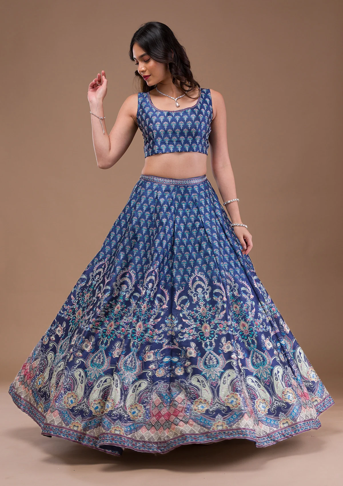 Swaroski Banarasi Readymade Lehenga Set - Image 16