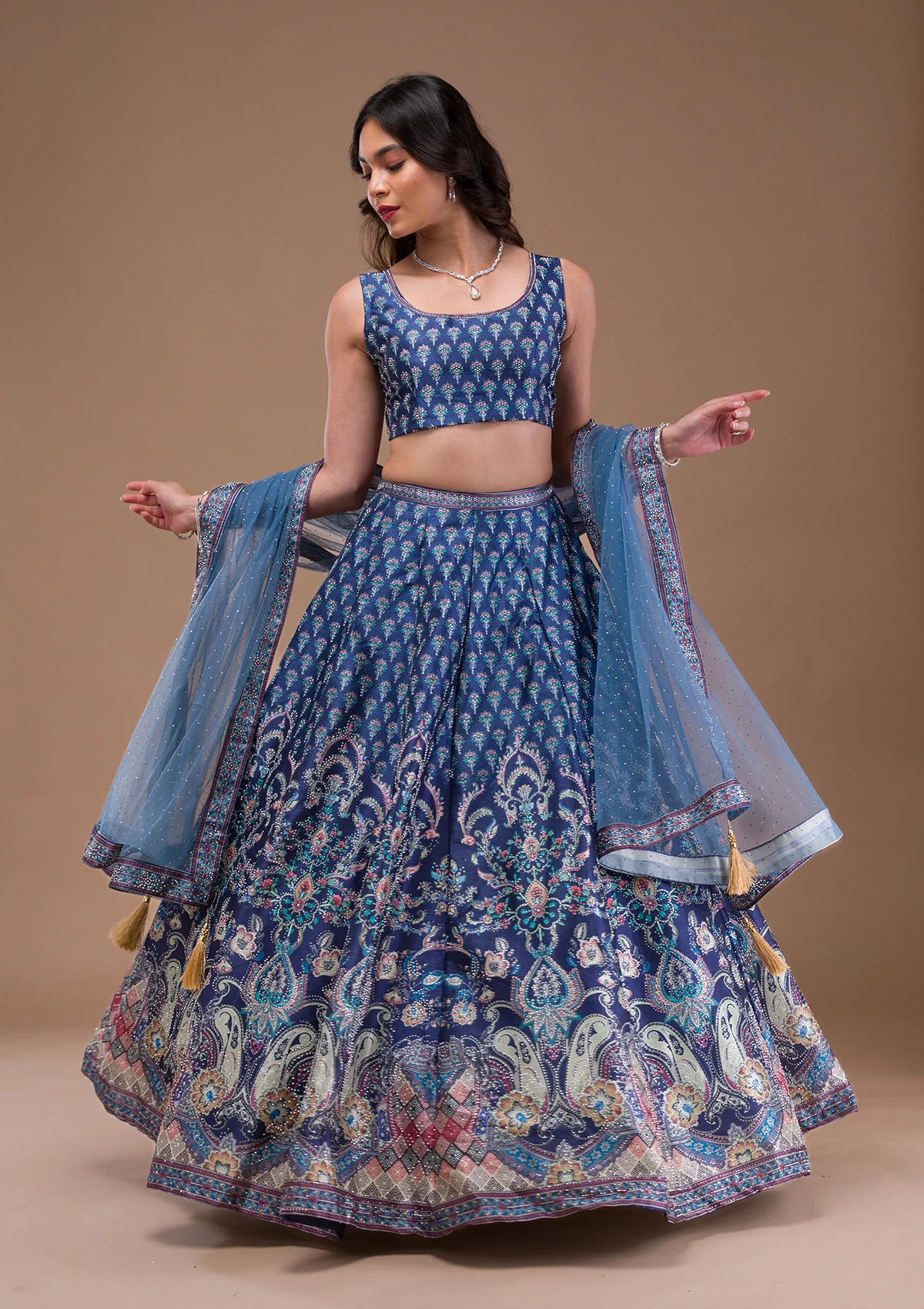 Swaroski Banarasi Readymade Lehenga Set - Image 19