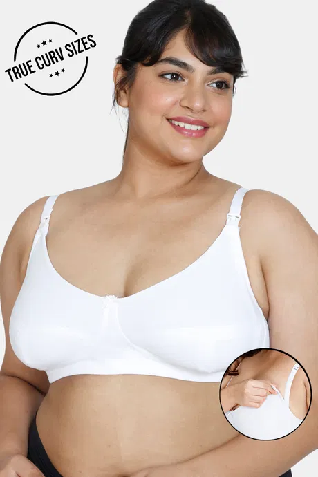 True Curv Maternity Double Layered Non Wired Full Coverage Nursing Bra