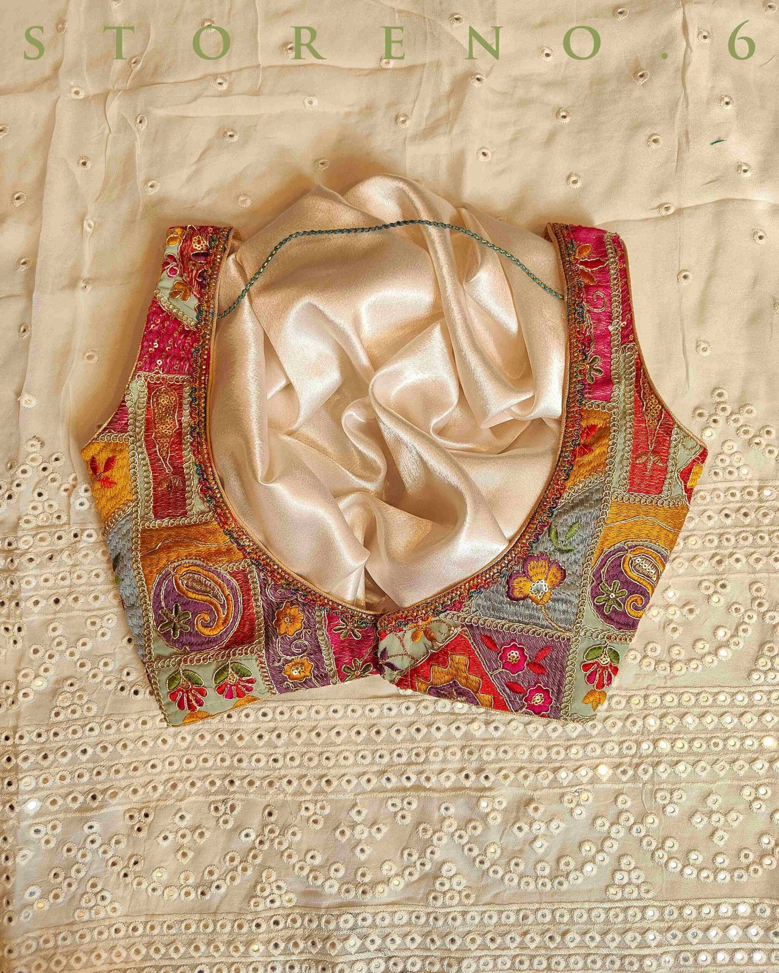 CHIC SEAFOAM QUEEN'S CUT BLOUSE - Image 8
