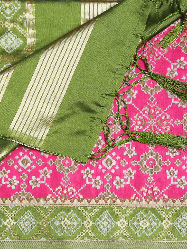 Ethnic Collection Banarasi Patola Silk Dupatta - Image 5