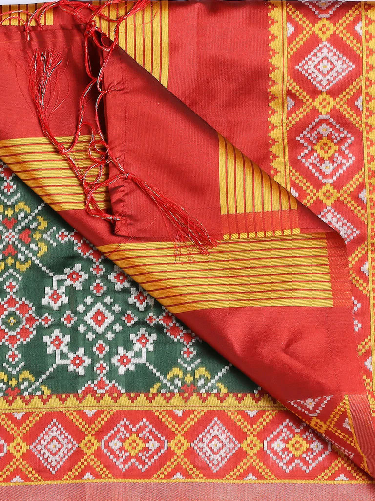 Woven Banarasi Patola Silk Dupatta - Image 5