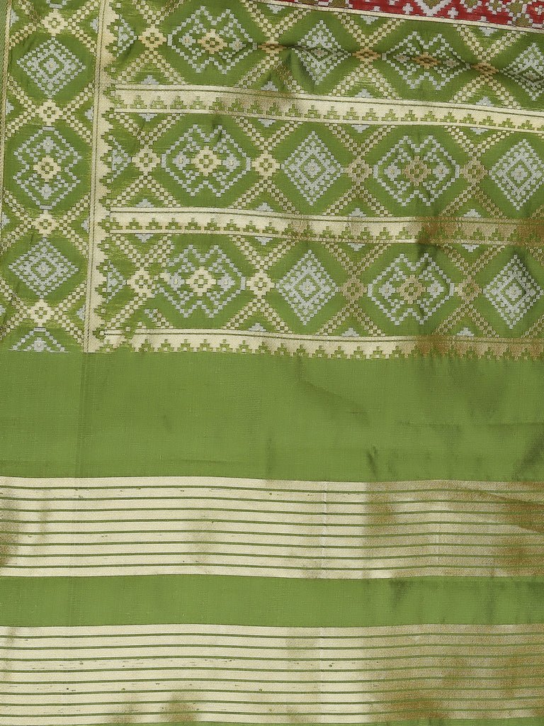 Beautiful Banarasi Patola Silk Dupatta - Image 7