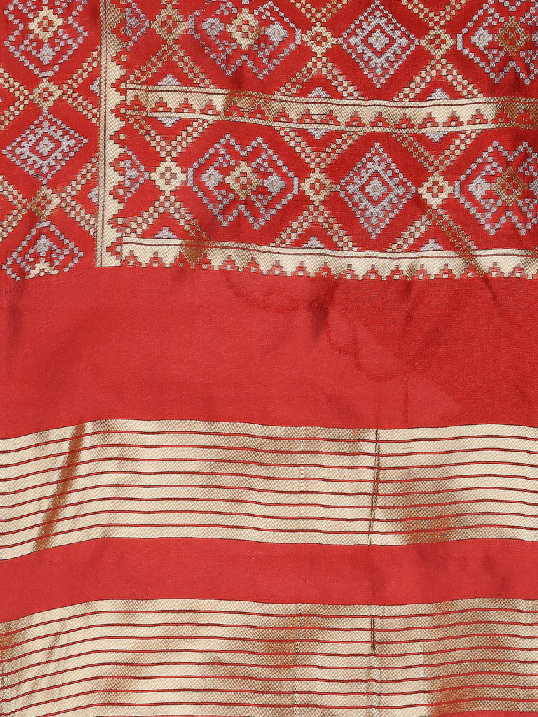 Beautiful Banarasi Patola Silk Dupatta - Image 7